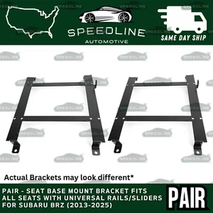 PAIR Racing Seat Mounting Brackets Rail Track NEW - For Subaru BRZ (2013-2025) - Picture 1 of 1