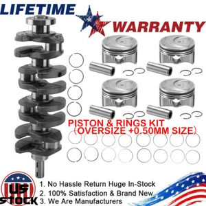 For Hyundai Kia G4KH 2.0L Engine Crankshaft & Rods & Piston Kit Oversize +0.50MM - Picture 1 of 22