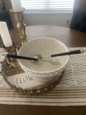 Pottery Barn Bronze Seed Long Servers - Image 1 of 4