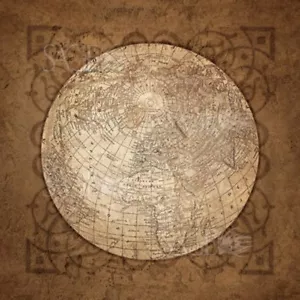 Mappamondo dorato pifferaio pifferaio stampa artistica 12x12 - Foto 1 di 1