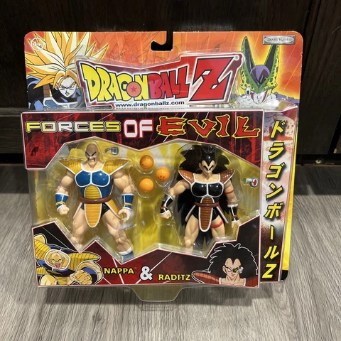 2003 Jakks Pacific DRAGON BALL Z FORCES OF EVIL Nappa & Raditz Factory Sealed Cover