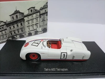 Original 1:43 Czech Tatra 602 # 1 Tatraplan 1949 endurance racing car model - Image 1 of 4