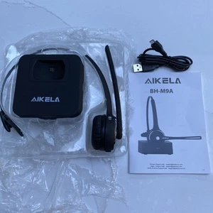 AIKELA BH-M9A -Mono Wireless Headset-Black -New -See description - Afbeelding 1 van 6
