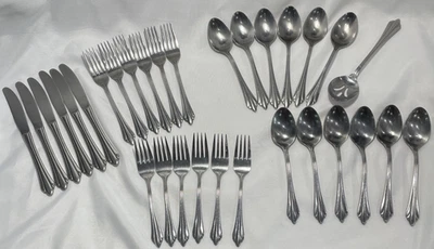 The Cellar  Stainless Flatware Japan Service for 6 - CLF16 LOT OF 31 PCS - Image 1 of 4