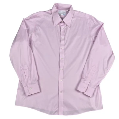 Camisa de vestir Brooks Brothers para hombre 17 35 rosa Coolmax Pima algodón elástico sin planchar Foto 1 de 4