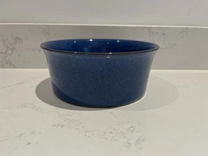 DENBY Imperial Blue Stonewear Souffle/plato para servir cazuela horno en muy buena condición - Imagen 1 de 3