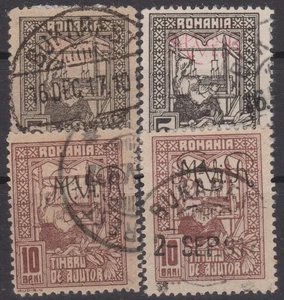 = Dt. Besetz. 1. Weltkrieg RUMÄNIEN Kriegssteuer Mi. 1+2 x+y gest., Kat. 28€ = - Picture 1 of 2