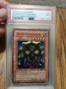 2002 Yu-Gi-Oh! MRD Swamp Battleguard MRD-063 1st Edition PSA Mint 9 Pop 15 - Picture 1 of 2
