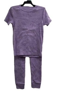 Girls’ Purple Two Piece Unicorn Pajamas - Picture 1 of 6