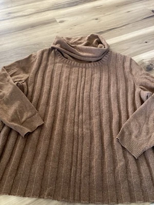 Suéter Lafayette 148 New York Mujer Marrón 100% Cachemira Capucha Cuello Sin Etiqueta Talla Foto 1 de 4