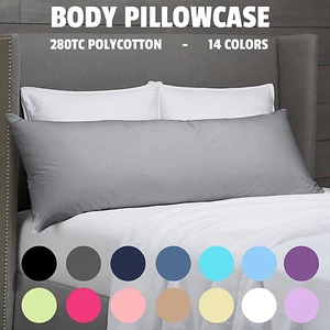 Multicolor Luxury Body Full Long Pillow Case Slip Cotton Blend 150x48 cm - Picture 1 of 17