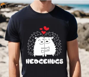 Cute Valentines Day Shirts, Hedgehugs Hedgehog Valentines Da - Picture 1 of 5