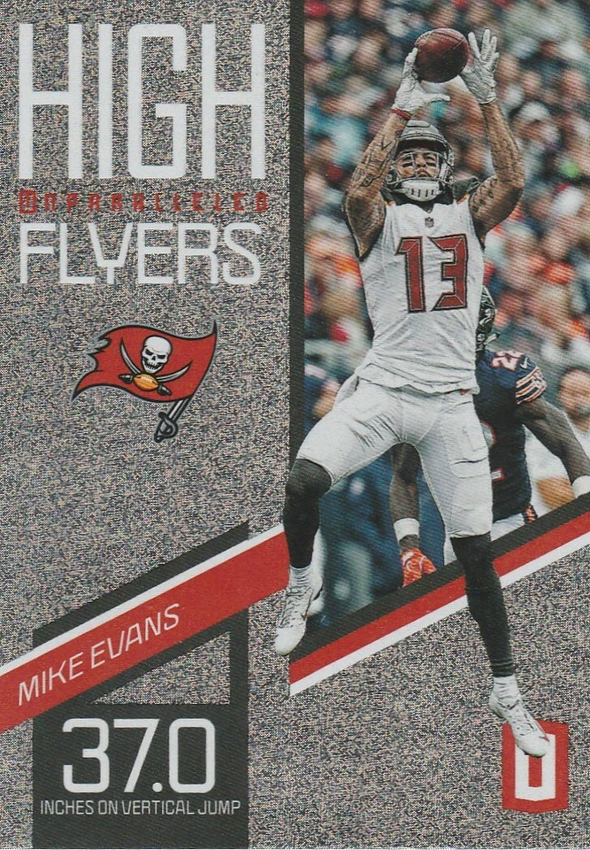 2019 UNPARALLELED MIKE EVANS WR BUCS HIGH FLYERS PRIZM SP HOT! - Image 1 of 1