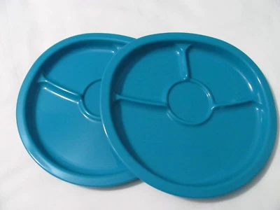 NUEVO JUEGO DE 2 PLACAS DIVIDIDAS DE PLÁSTICO RECICLADO NUK NIÑOS (AZUL) Foto 1 de 2