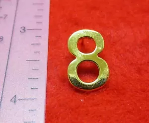 14KT Gold EP Nummer 8 Zoll Reversnadel - Bild 1 von 1