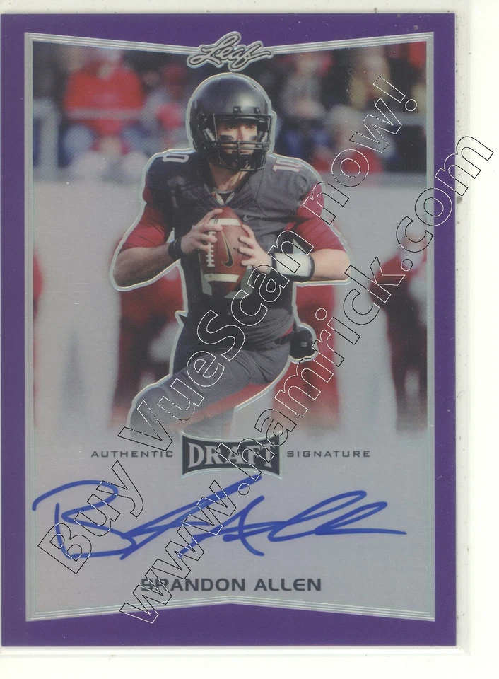 brandon allen rc rookie draft auto autograph arkansas razorbacks college #/25 16 - Image 1 of 1