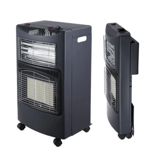 Gas Bullet 4200 Watt Gasheizung Hybrid inkl. Gasdruckregler Set - Gasheizofen, H - Bild 1 von 6