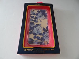 DABNEY LEE Flex-Fit Case for iPhone 6 iPhone 6S Flowers/Blue/Clear New - Picture 1 of 9