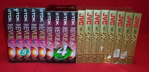 17 VHS Tapes TDK & JVC Sealed - Picture 1 of 2