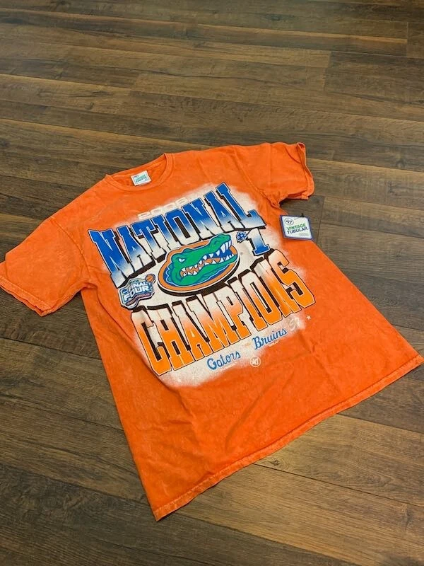 Camiseta Masculina Tubular Vintage 47' NCAA FLORIDA GATOR FINAL FOUR, GG, Nova - Imagem 1 de 1