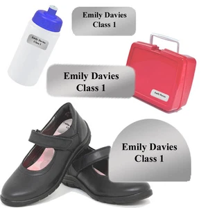 56 x Peel and stick Shoe & Property school labels - Picture 1 of 5