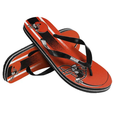 Cleveland Browns NFL Unisex Gradient Flip Flops, 5 Sizes, FREE SHIP Cover