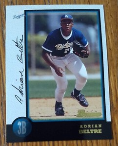 ADRIAN BELTRE, 1998 BOWMAN #123, DODGERS