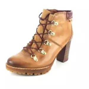 Botas al tobillo para mujer Pikolinos Connelly de tacón alto con cordones - talla 41 - Imagen 1 de 4