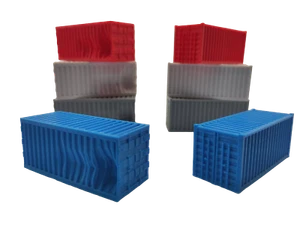 TT 20ft Container Schiff LKW Hafen Ladegut Baustelle Ausgestaltung Diorama 1:120 - Bild 1 von 9
