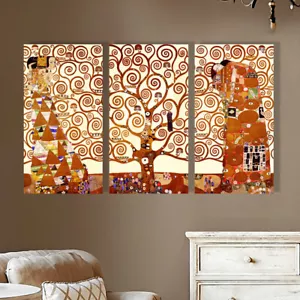 Stretched Framed Tree of Life canvas prints Split print Gustav Klimt home art - Bild 1 von 3