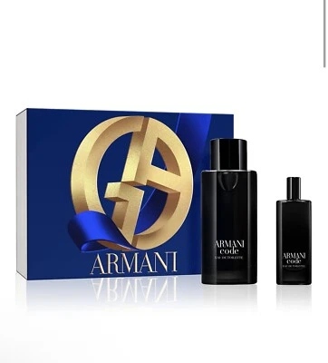 Neu im Karton Giogio Armani 2 Teile Armani Code 4,2 Oz. EDT & Travel Spray Geschenkset - Bild 1 von 4