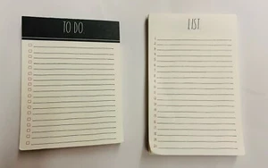New Two Small Rae Dunn Pads Pad LIST   TO DO - Picture 1 of 10
