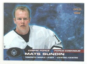 2001-02 Pacific Prism Gold Cosmic Force Mats Sundin # 5; Toronto Maple Leafs - Picture 1 of 2