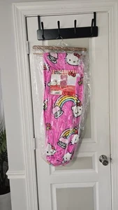 Hello Kitty Rainbow Clouds Red Bow Faux Fur 50x70" Plush Pink Throw Blanket NWT - Picture 1 of 3