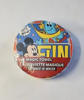 Toalla mágica Disney Junior Mickey Mouse 11""x11"" expandirse en agua 100 % algodón Foto 1 de 4