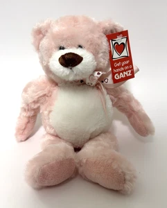 OBOT soft pale pink Strawberry Teddy Bear Plush Stuffed Animal Ganz - Picture 1 of 6