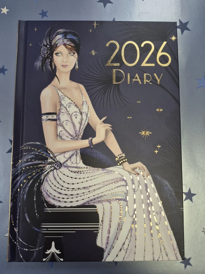 ROBERT FREDERICK Art Deco A5 2026 Diary. New. Christmas, Gift. Free Postage