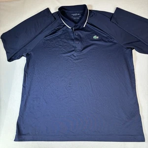 Polo de golf deportivo transpirable Lacoste para hombre talla 7/2XL azul marino con punta manga larga - Imagen 1 de 8
