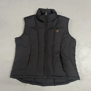 Ariat Gilet Piumino d'Oca Donna L Nero Western Outdoor Cavallo Ragazza - Foto 1 di 15