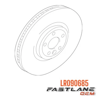 2018-2020 LAND ROVER RANGE ROVER VELAR ROTOR DE FREIO A DISCO NOVO OEM LR090685 - Imagem 1 de 4