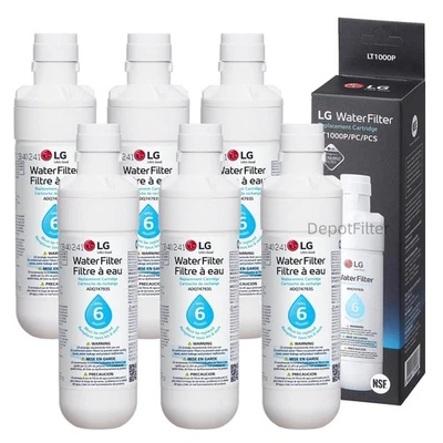 2/4/6 Pack LG LT1000P Replacement ADQ74793501 Fridge Refrigerator Water Filter - Image 1 of 4