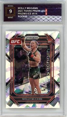 2023 Panini Prizm UFC Prizms Ice #114 Molly McCann Rookie RC Mint HCWG 9 - Image 1 of 2