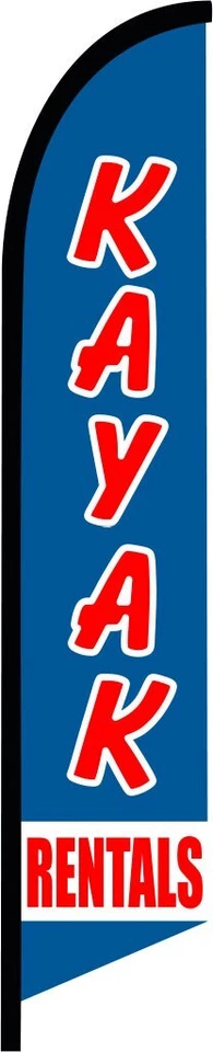 KIT 7326 LETRERO BANDERA PLUMA SWOOPER ALQUILER KAYAK Foto 1 de 1
