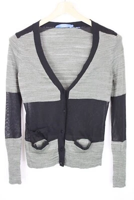 Cárdigan para mujer Simply Vera X Wang pequeño tejido fino cuello en V Foto 1 de 4