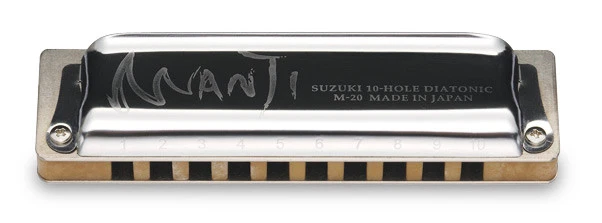 Suzuki 10 Hole Harmonica Manji M-20 B Tone