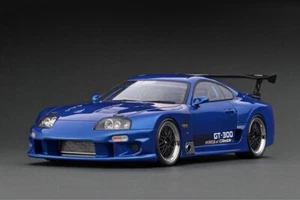 1/18 ignition model Top Secret GT300 Supra JZA80 Blue Metallic w/ Box IG2488 - Picture 1 of 4