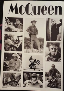 Steve McQueen showing all the Great Movies Poster 13x19 Black and White  New - Bild 1 von 1