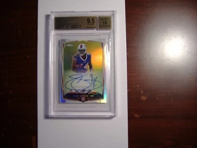 2014 Sammy Watkins Topps Chrome Mini Auto Refr /75  BGS-9.5-10 Packers. $36.99 - Image 1 of 2