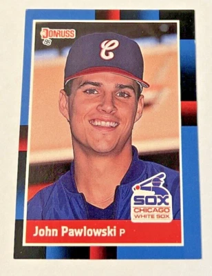 1987 Donruss Leaf MLB Baseball Trading Card 457 John Pawlowski Chicago White Sox - Image 1 of 4