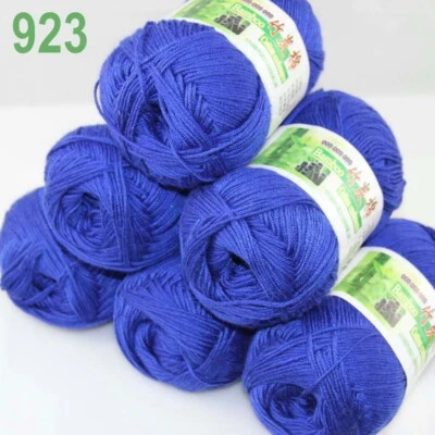 Sale New 6 Ballsx50g Super Soft Bamboo Cotton Baby Hand Knitting Crochet Yarn 23 - Image 1 of 4